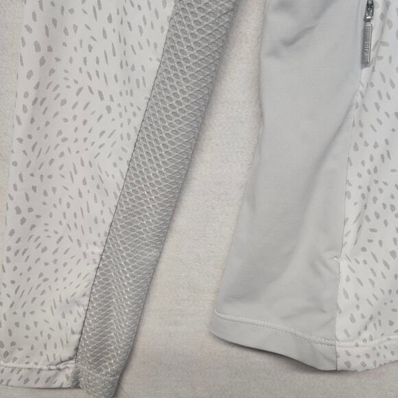 KJUS Women's Golf Sunshine Printed Jacket White and Gray Full Zip $189 - Picture 3 of 11